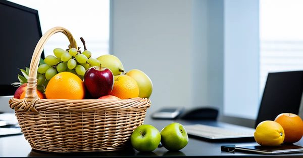 Panier de fruits au travail : fraîcheur et bien-être au bureau